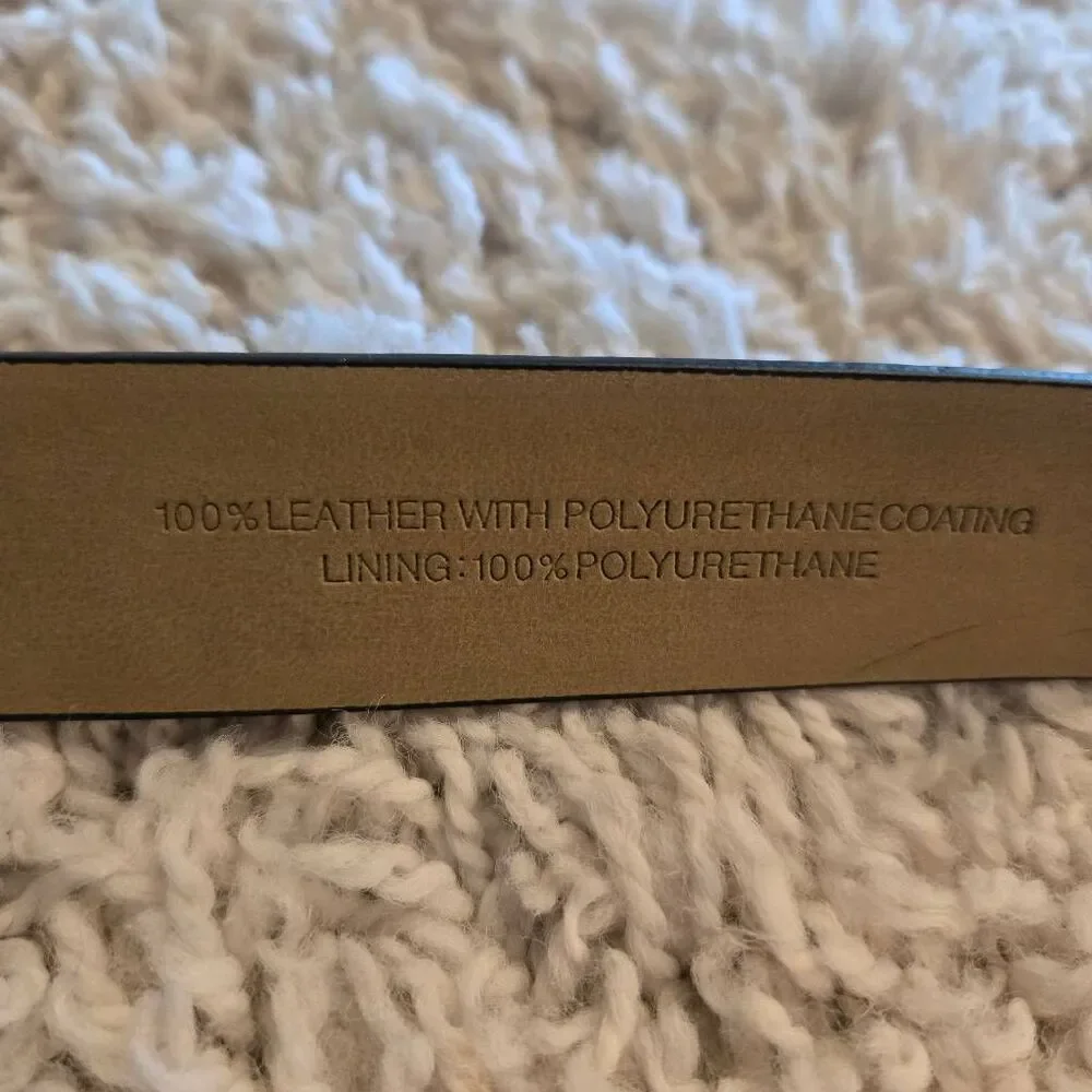 Talbots Black Patent Leather Belt Small